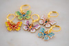 Enamel Butterflies Stitch Markers - Set of 5