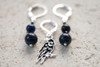Midnight Raven Stitch Marker- Set of 3