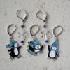 Penguins on Ice Stitch Markers – Set of 5