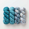 Pre-Order "Sea Woven & Spun" Book & Accismus Hues 'PEARLESCENT' WORSTED Bundle