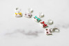 Colorful Kitty Enamel Stitch Markers – Set of 5