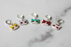 Colorful Kitty Enamel Stitch Markers – Set of 5