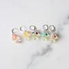 Enchanted Mushrooms Stitch Markers – Set of 5