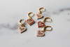 Gold Sparkling Heart Stitch Markers – Set of 5