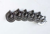 Silver Bunny Buttons