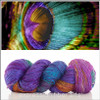PEACOCK FEATHER MULBERRY SILK WORSTED 