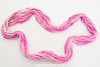 PINK ORCHID PETALS BEADED SILK WORSTED 