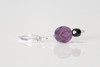 FEBRUARY AMETHYST Limited Edition MERINO SILK PEARLESCENT FINGERING + Free Stitch Marker