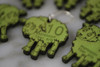 Lime Green Sheep Stitch Markers Set of 6