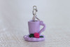 Handmade Floral Teacup Stitch Marker Charm