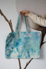 Lake Reflection Hand-Dyed Cotton Tote Bag