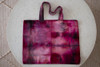 Vibrant Raspberry Hand-Dyed Cotton Tote Bag