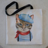 Artist Cat Tote Bag