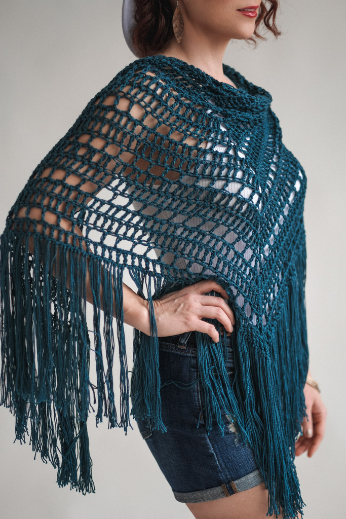 Free Boho Beginner Crochet Shawl Pattern - Expression Fiber Arts