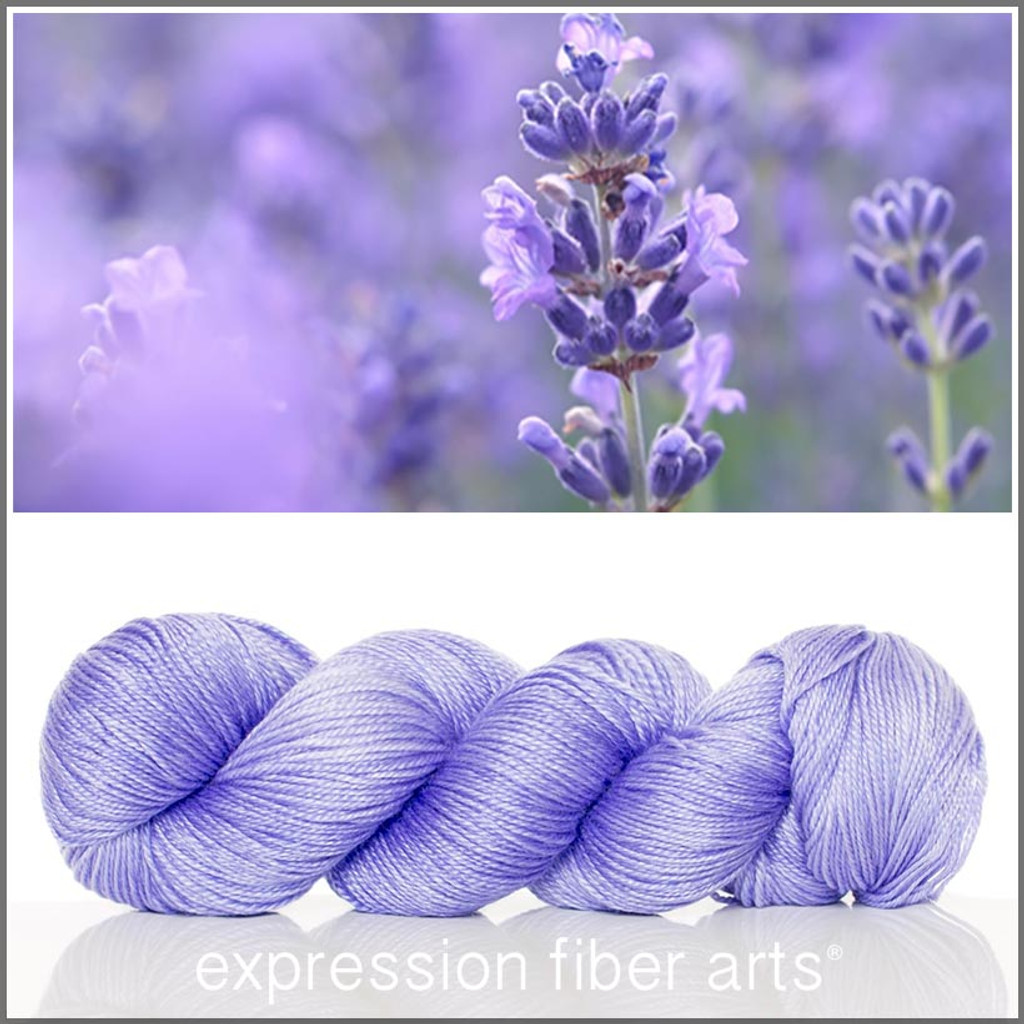 Lavender Purple Yarn Green Yarn Gradient Yarn Cotton Blend Yarn