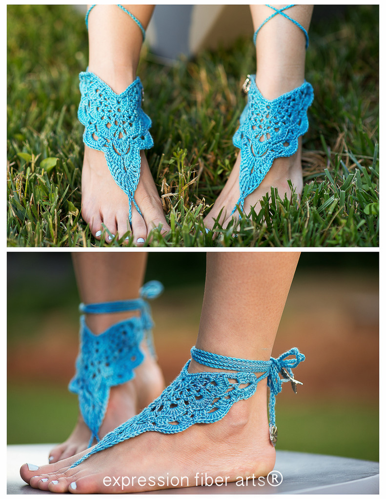 Pretty Ideas for Crochet Barefoot Sandals – 1001 Crochet