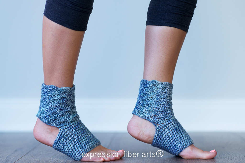 look-book-crochet-yoga-socks-pattern 1 - Expression Fiber Arts
