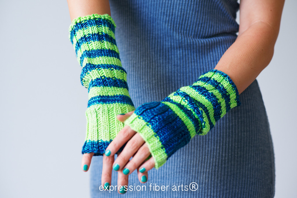 Crochet Ammonite Wrist Warmers Pattern