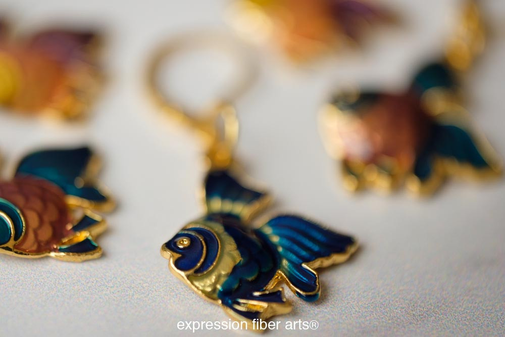 Betta Fish Stitch Marker Set of 5 Expression Fiber Arts
