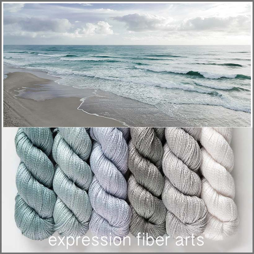 Coastal Hues 'ALLURE' FINGERING KIT - Expression Fiber Arts