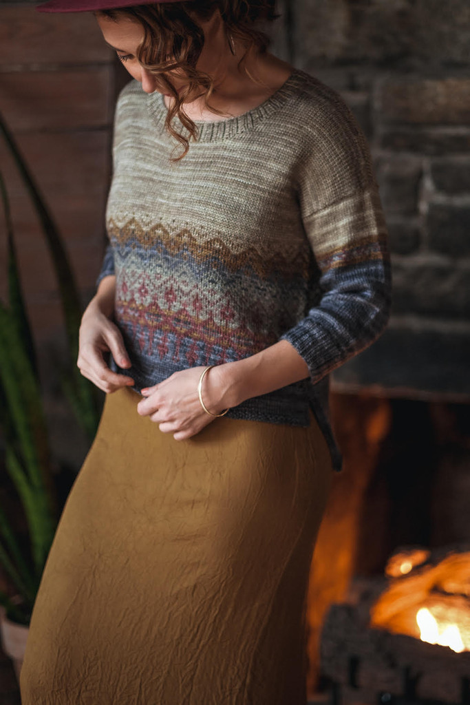 Challenge Yourself by Knitting this Fair Isle Sweater - Solace - Expression  Fiber Arts