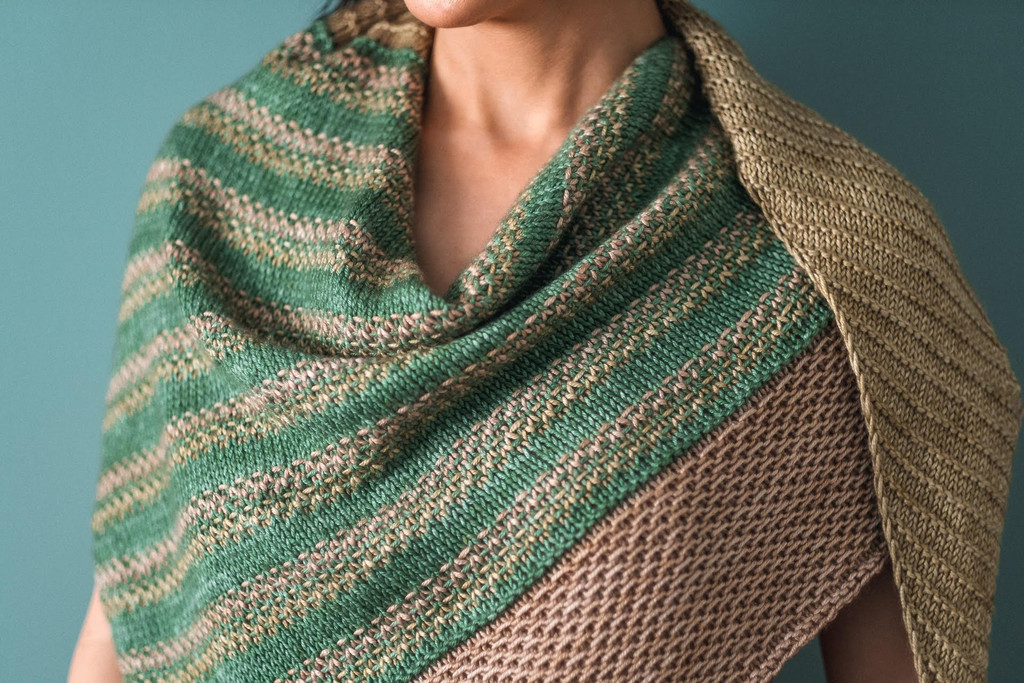 Knit This Spring Inspired Shawl Today - Reveil - Expression Fiber Arts