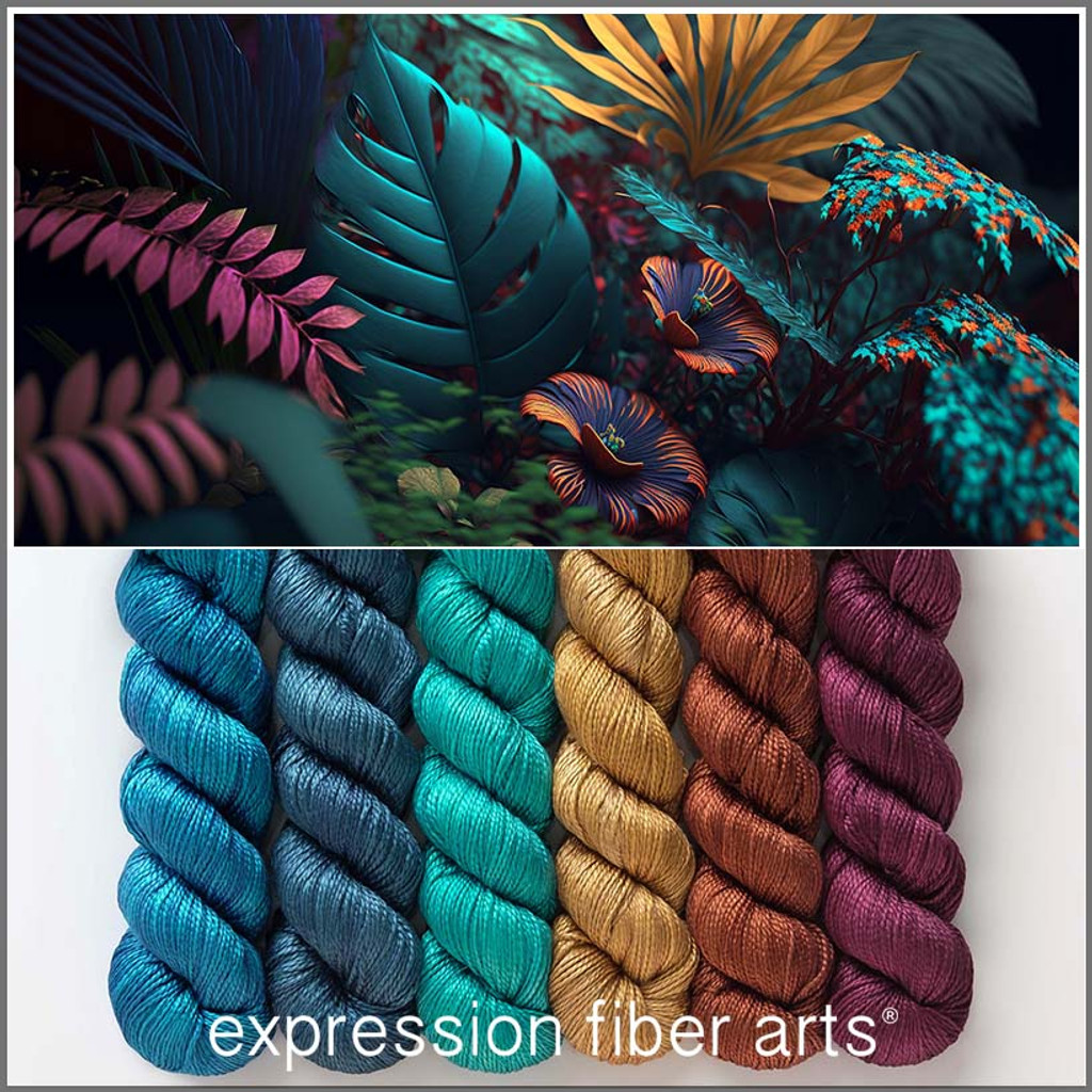 OOPSY Jewel-Toned Jungle Hues Mid-Month Club June 2023 (Skeins Only) -  Expression Fiber Arts, Inc.