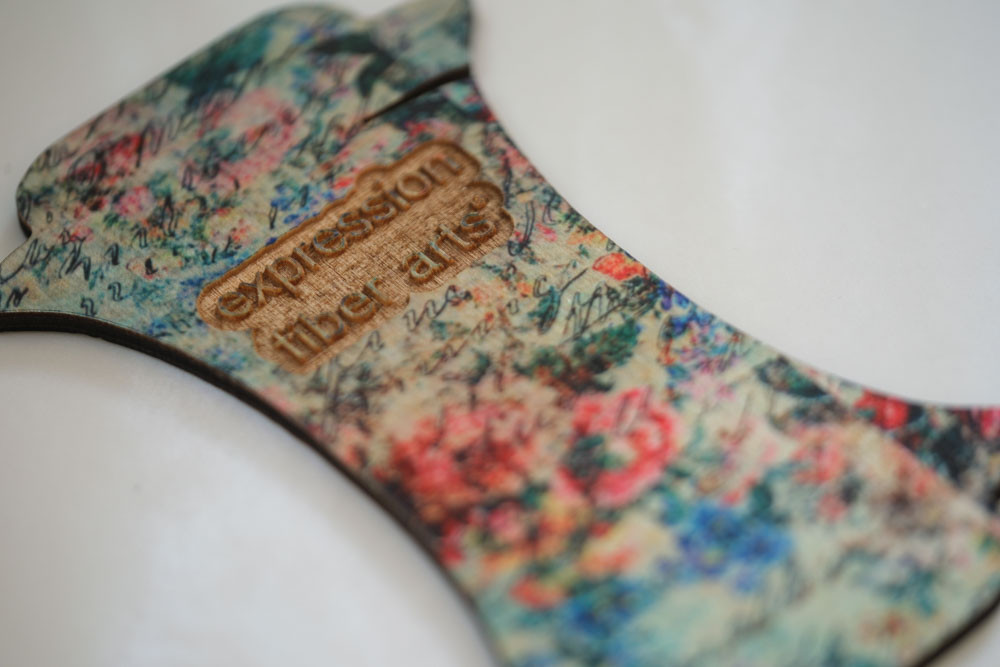 Custom Wooden Yarn Keeper Expression Fiber Arts, Inc.