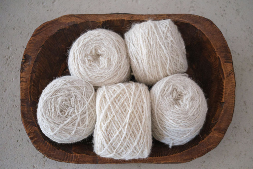 Handspun 100% Angora Yarn, fingering 50 Yd Free Pattern