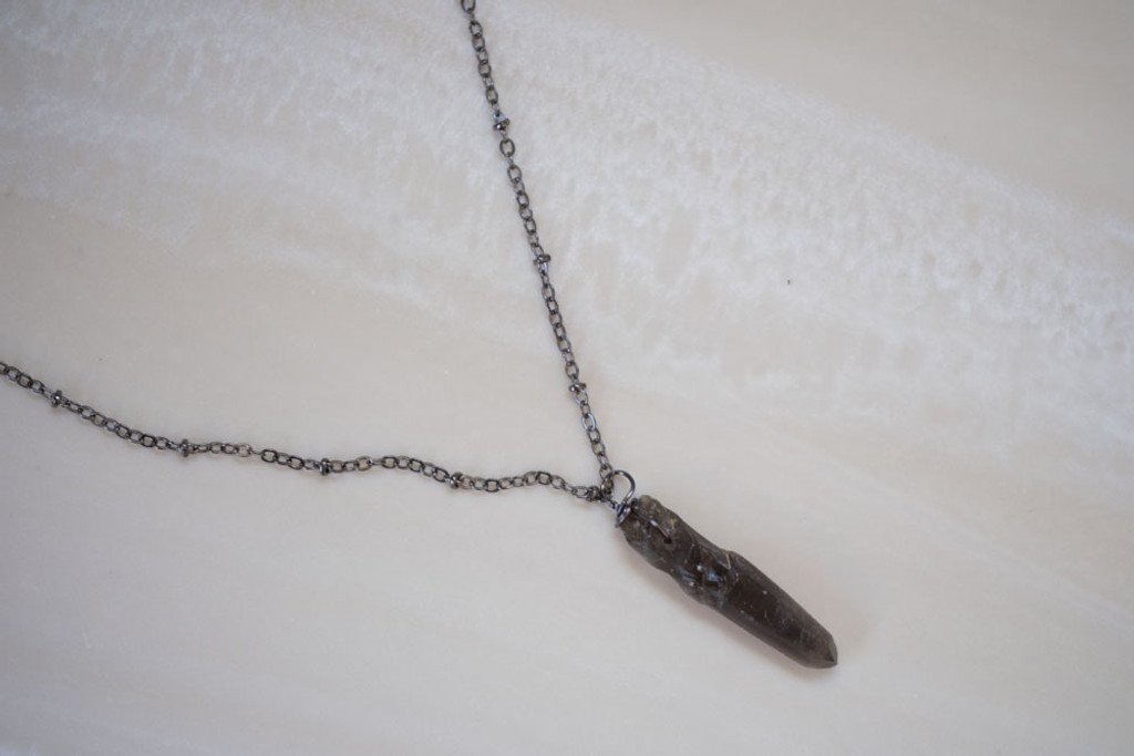 Smoky Quartz Necklace – Free with Purchase of 1+ Edgar Allan Poe Oasis Fingering Skein