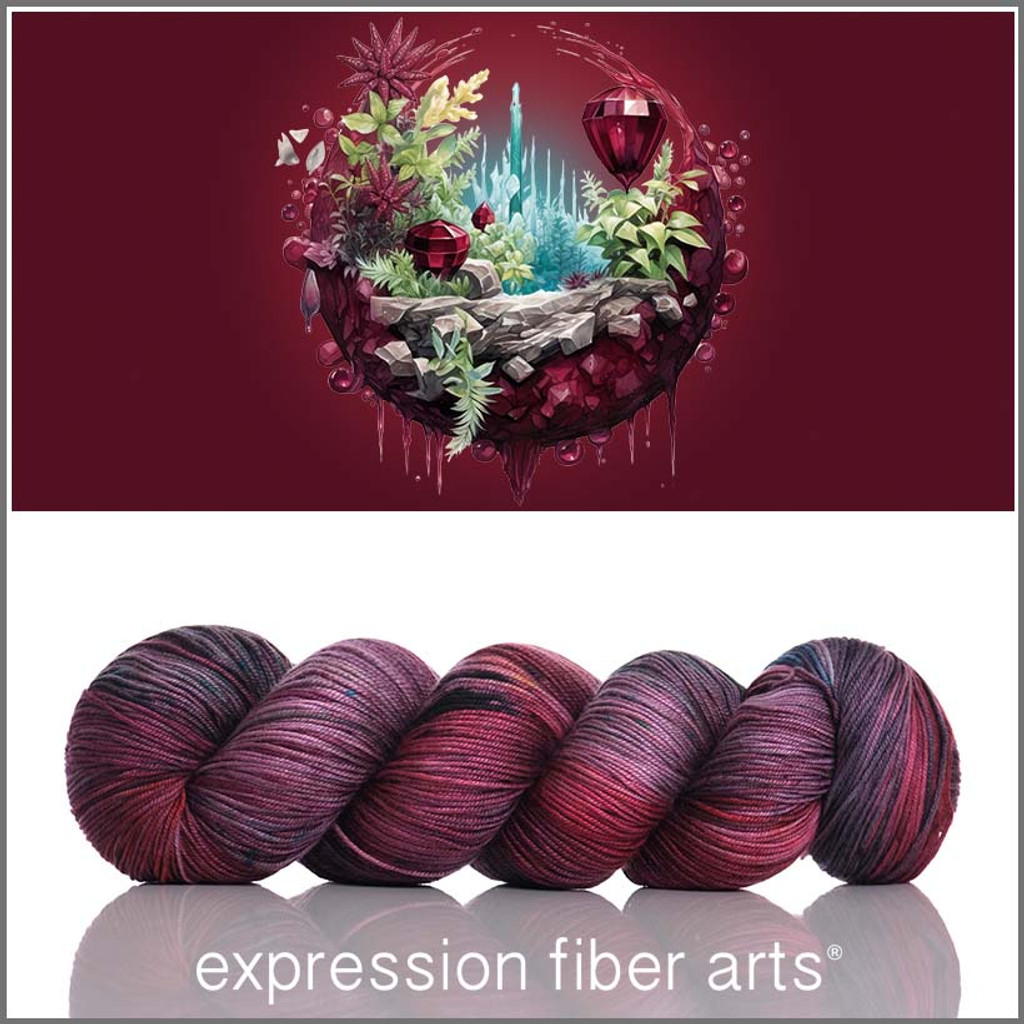 Pre-Order Viva Magenta 'CREMA' SOCK - Expression Fiber Arts, Inc.