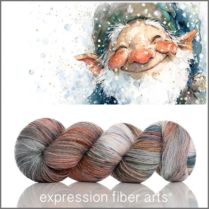 Grampa Winter McSparkles 'CASHSILK' SOCK - Expression Fiber Arts