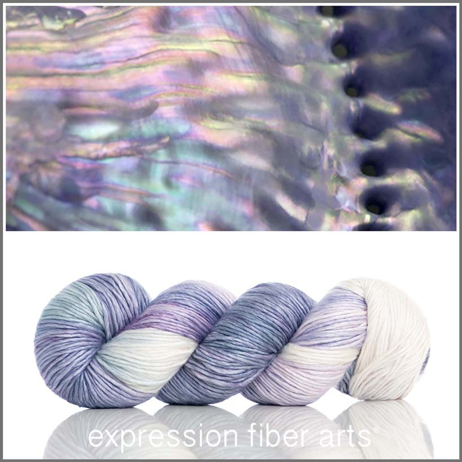 Mother of Pearl 'PEARLESCENT' WORSTED - Expression Fiber Arts