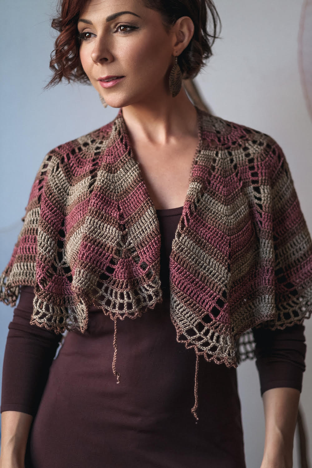 Stream of Consciousness Capelet Crochet Pattern