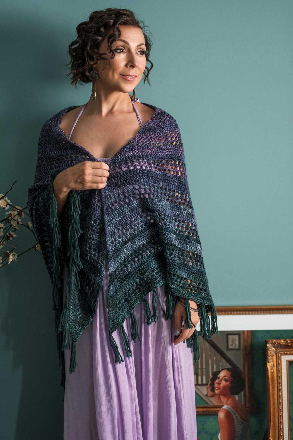 Teal Tenacity Crochet Shawl Pattern