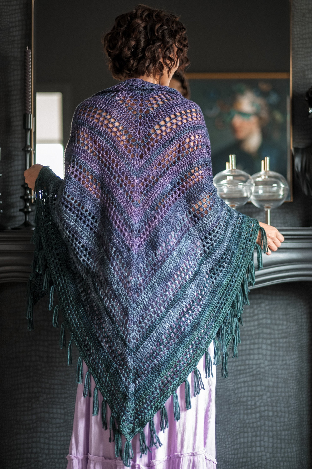 Teal Tenacity Crochet Shawl Pattern