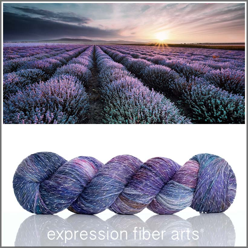 Twilight Lavender 'SPARKLE' DK - Expression Fiber Arts