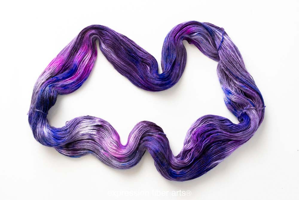 Violet Backed Starling 'PEARLESCENT' FINGERING' - Expression Fiber