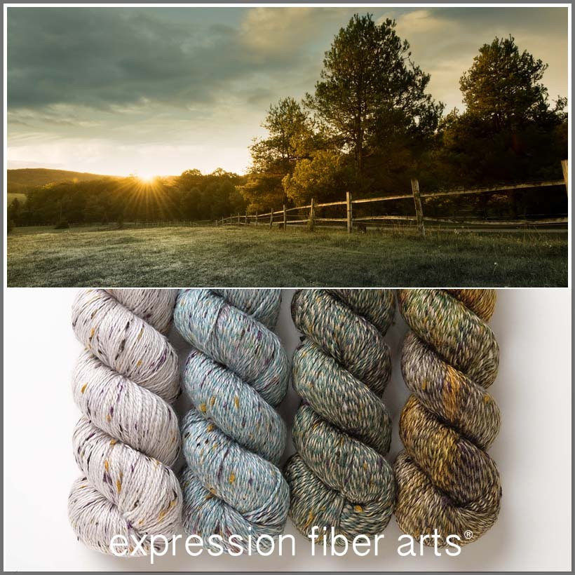 herbs & stones Pathways 中古美品 Grassland Hues 'TWISTED TWEED' SPORT KIT - Expression Fiber Arts