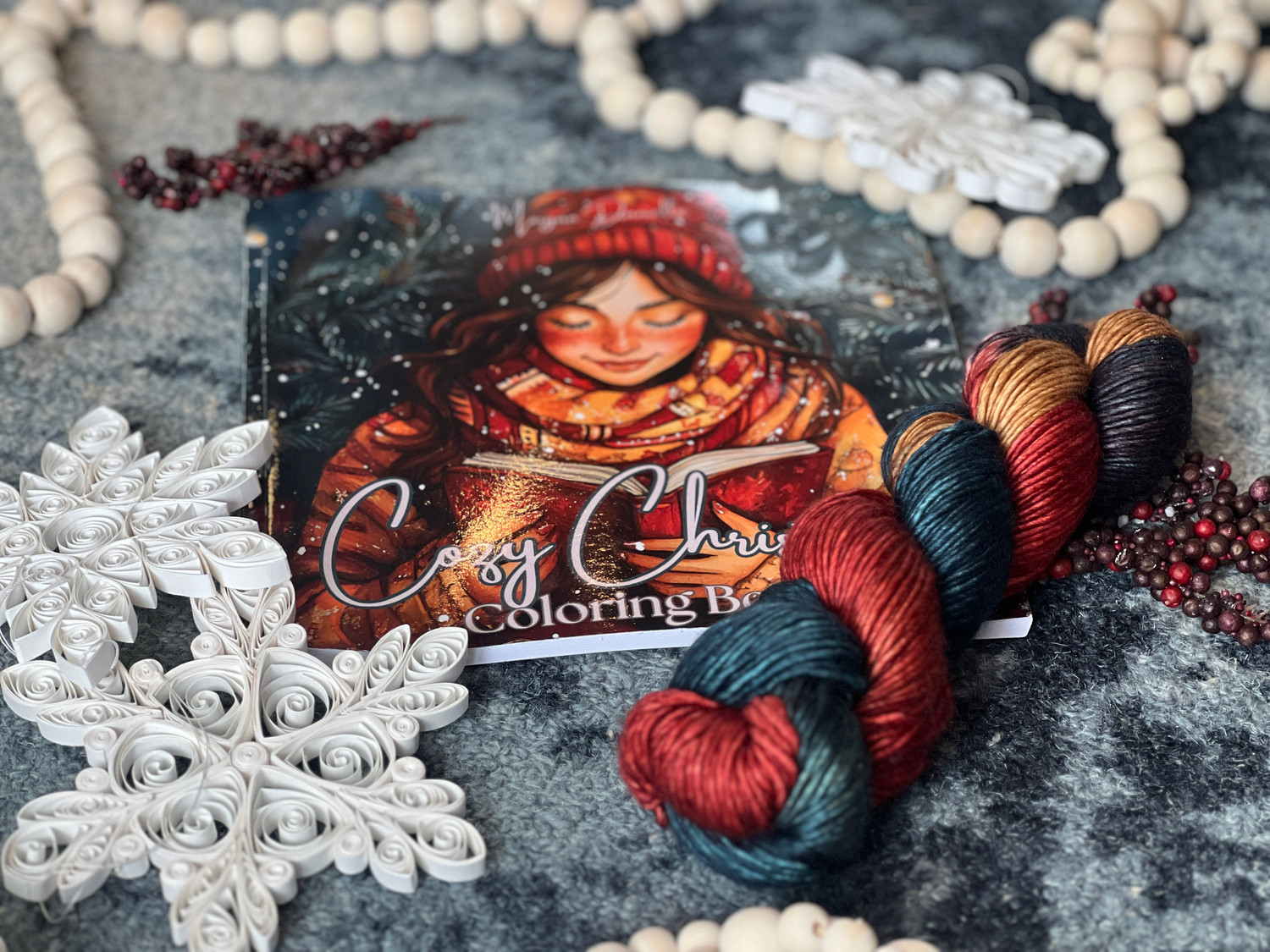 Pre-Order Cozy Christmas 'PEARLESCENT' WORSTED - Expression Fiber Arts