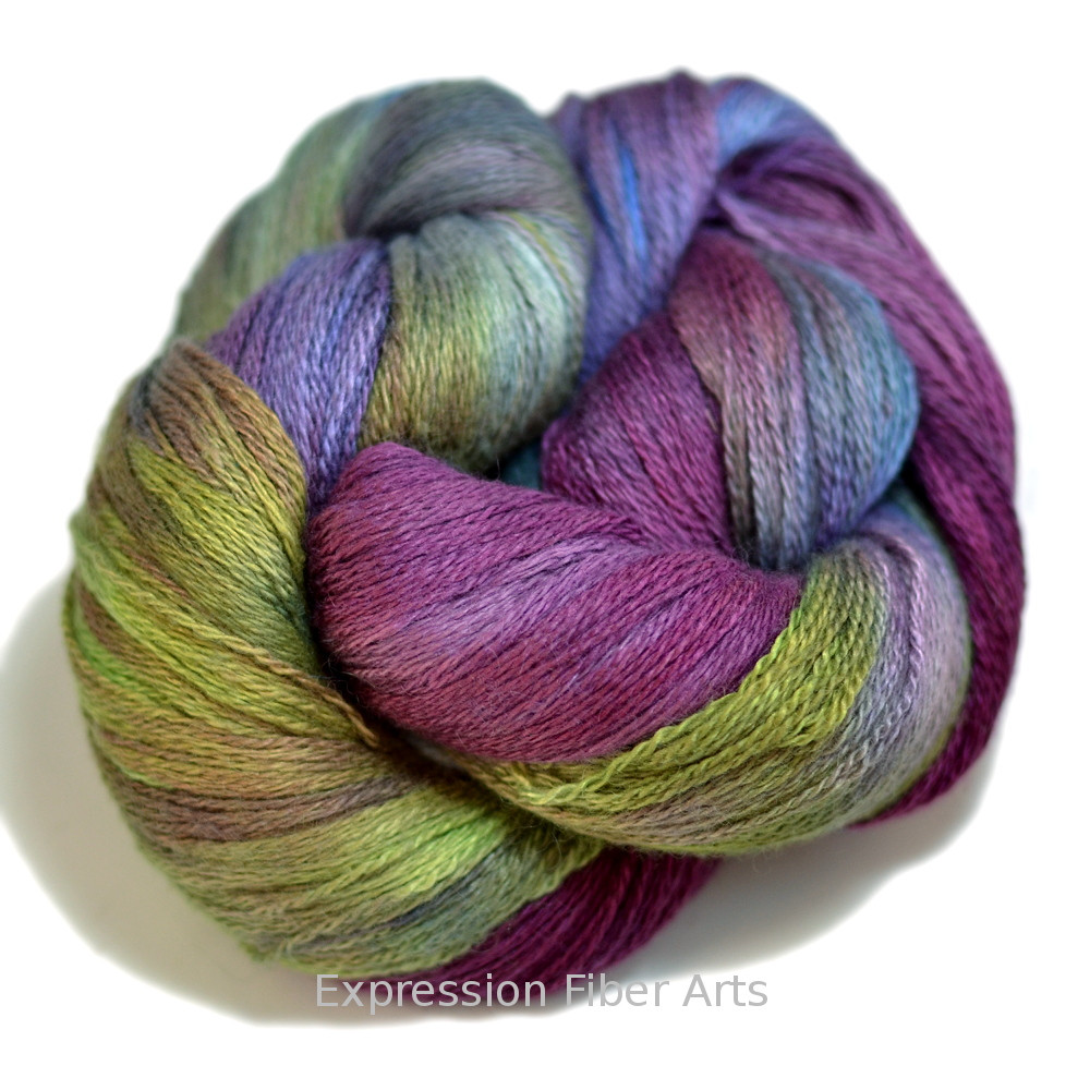 SPILLED WINE Yak Silk Lace Yarn