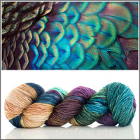 Plush Peacock 'PEARLESCENT' WORSTED