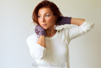 Beaded Fingerless Mitts