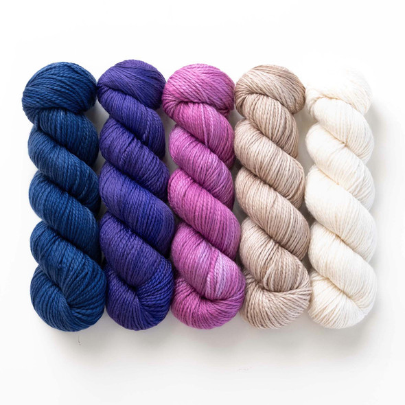 Pre-Order Morning Lavender Hues 'BUTTERY' WORSTED KIT