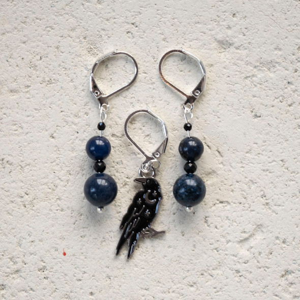 Midnight Raven Stitch Marker- Set of 3