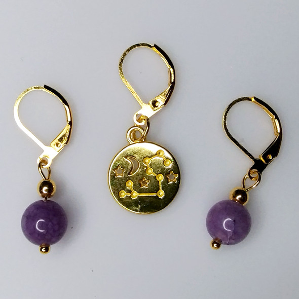 Sagittarius Stitch Markers - Set of 3