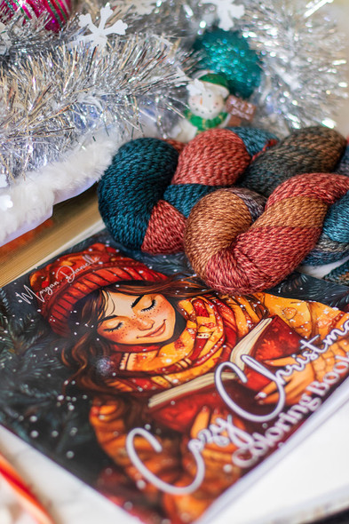 Cozy Christmas Coloring Book – Free Gift with Cozy Christmas Prismatic Fingering