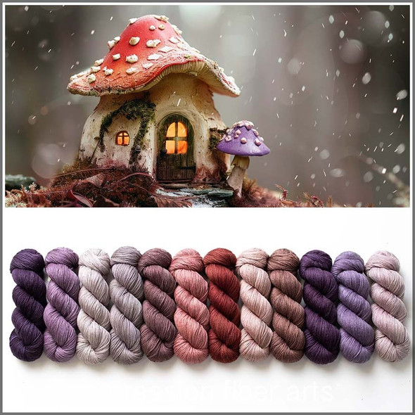 Pre-Order Connote Tranquil Dreams 12-Skein 'CASHSILK' SOCK KIT