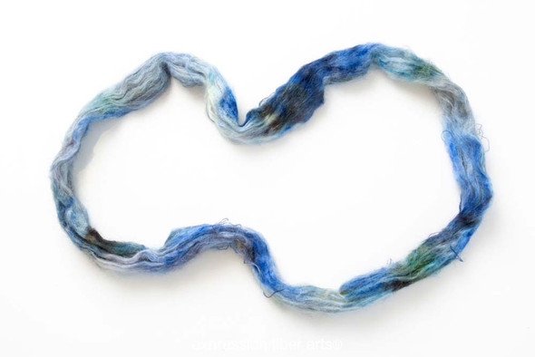 Blue Malachite 'GOSSAMER SILK' LACE