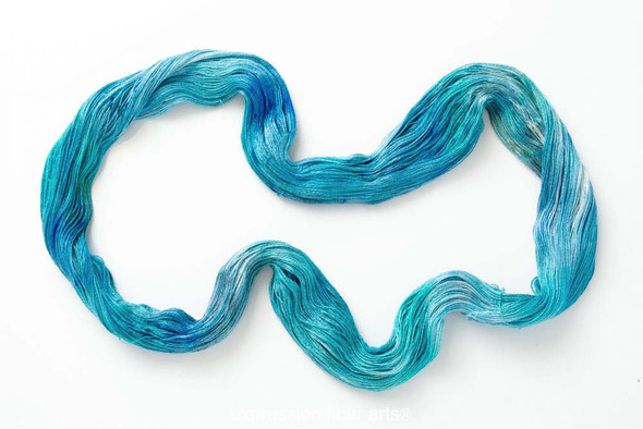 OOPSY Caledonia Blue 'YAK SILK' LACE